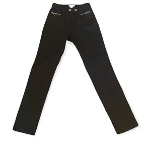 ❤️❤️❤️3/33$❤️❤️❤️Black H&M pants with zipper front pockets women’s size 6